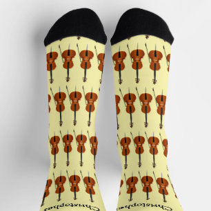 Chaussette Conception de violoncelle pour chaussettes