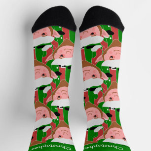 Chaussette Conception d'elfe de Noël