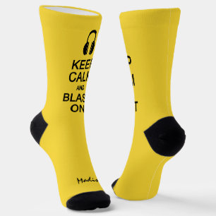 Chaussette Conserver le calme et l'éclat sur le nom et la cou