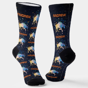 Chaussette Constellation du Taureau Zodiaque Galaxie d'étoile