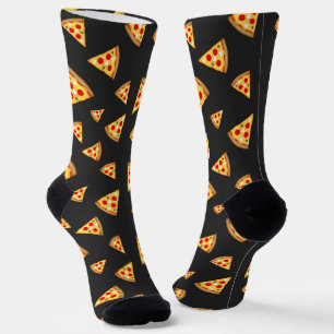 Chaussette Cool et fun pizza tranches motif