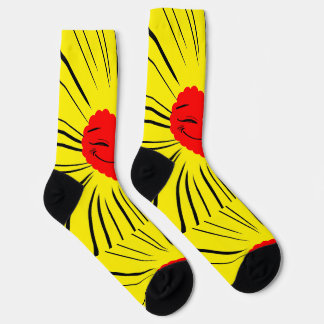 Chaussette corazones pattern