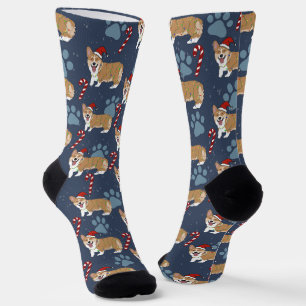 Chaussette Corgi de Noël