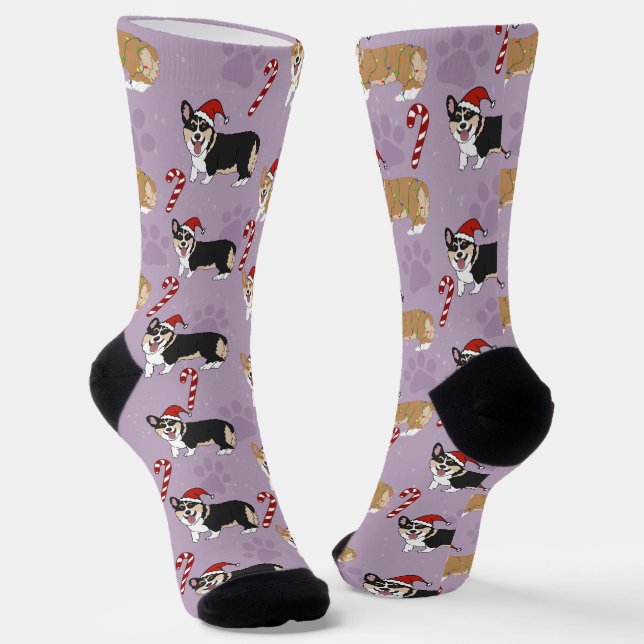 Chaussette Corgi de Noël (Angulaire)