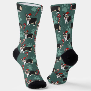 Chaussette Corgi de Noël