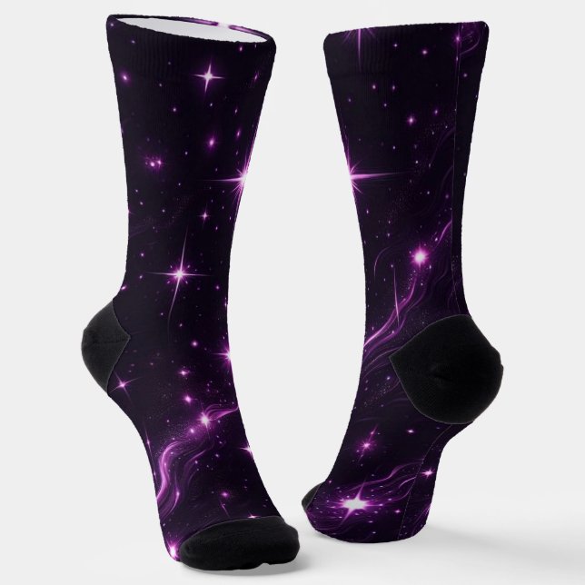 Chaussette Couleur du crépuscule cosmique (Angulaire)