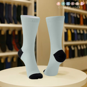 Chaussette Couleur Verte Mousse Douce Pâle Lumière Douce Uni