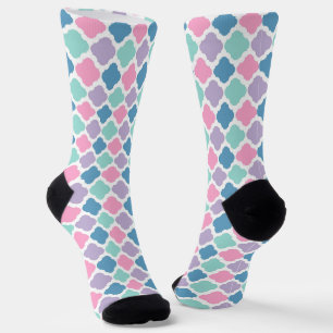 Chaussette Couleurs de sirène arc-en-ciel
