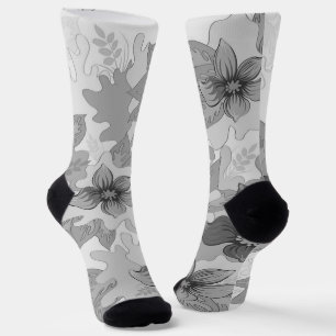 Chaussette Couleurs gris monochromes
