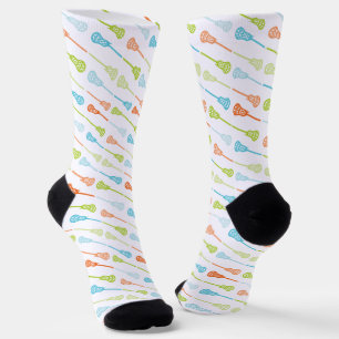 Chaussette Couleurs tropicales Motif de bâtonnets de crosse d