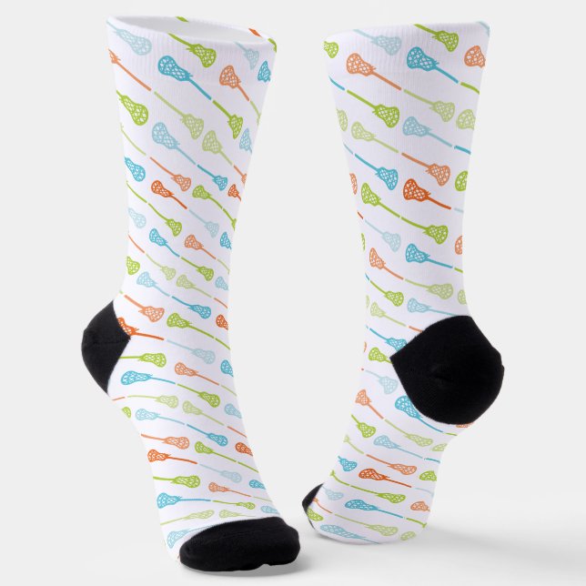 Chaussette Couleurs tropicales Motif de bâtonnets de crosse d (Angulaire)
