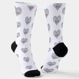 Chaussette Couple de cygnes Partenaires de vie Saint-Valentin