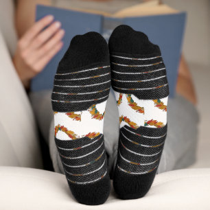 Chaussette Couronne de feuilles automnales