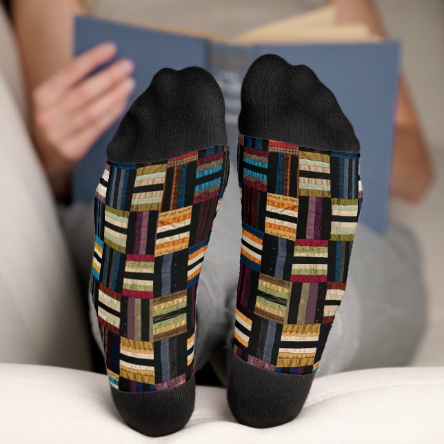 Chaussette courtepointe romaine (Fond)