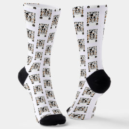 Chaussette Crâne à l'Halloween, chauves-souris, toiles d'arai