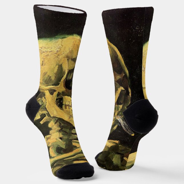 Chaussette Crâne avec cigarette brûlante par Vincent van Gogh (Angulaire)