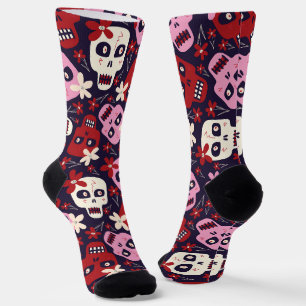 Chaussette Crâne Halloween