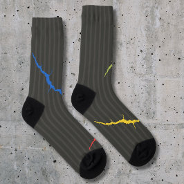 Chaussette Crazy Chaussettes colorées, sur noir
