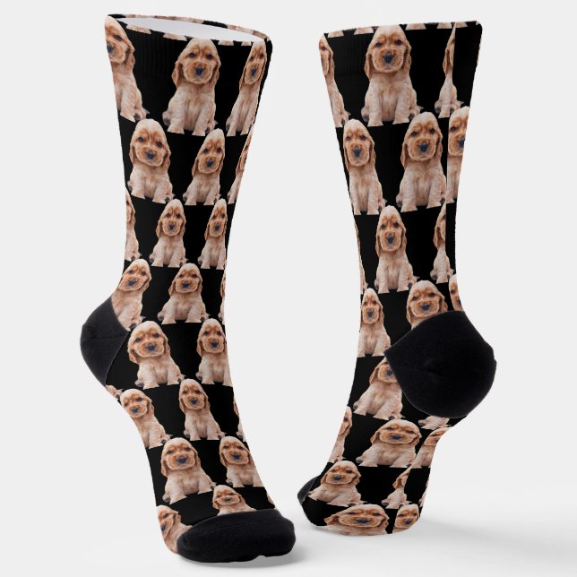Chaussette Créez votre propre équipage de photo personnalisée (Angulaire)