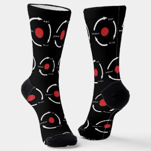 Chaussette Cricket Mangez le sommeil Répéter le ventilateur s