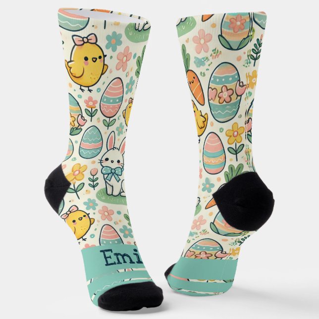 Chaussette Croquis blanc Chevron Patern (Angulaire)