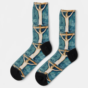 Chaussette Crucifixion du Retable dans l'Eglise