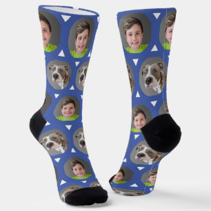 Chaussette Cuisine Moyen Bleu Animal Photo Enfant Photo 2 Pho