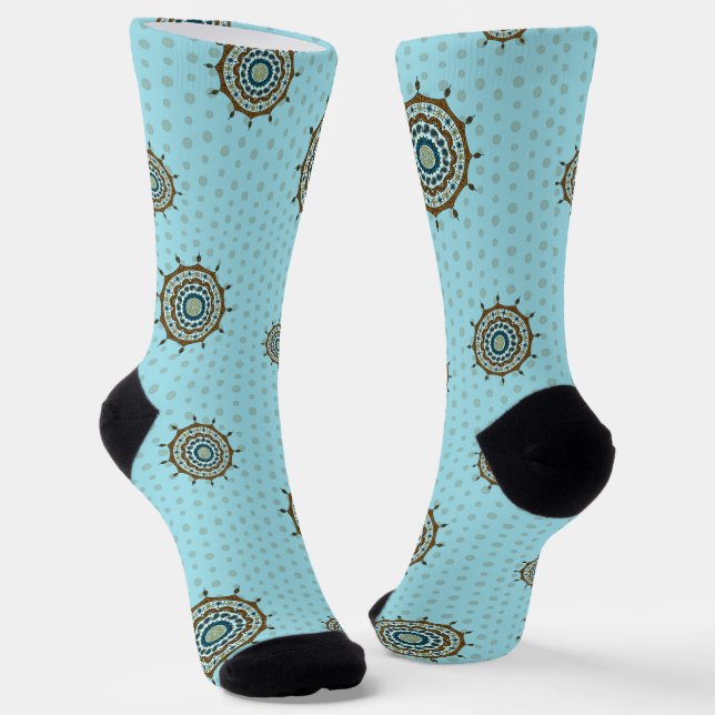 Chaussette Cuivre Imaginaire Mehndi (Angulaire)