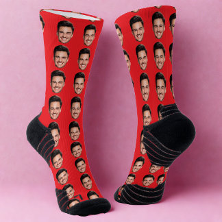 Chaussette Custom Face Socks, Personalized Face
