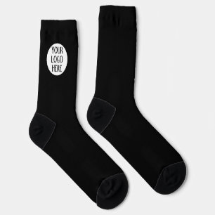 Chaussette Customisez le logo de votre entreprise Black White