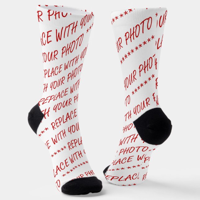 Chaussette Customize This! Add Your Art or Photograph (Angulaire)
