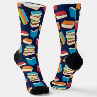 Cute Book Lover Motif Marine Bleu Librairie