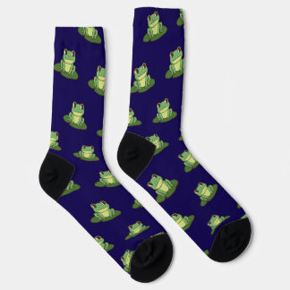 Chaussette Cute Green Frog Pattern Socks
