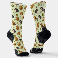 Cute Kiwi Birds Motif