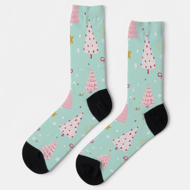 Chaussette Cute Pastel Christmas Socks (Gauche)