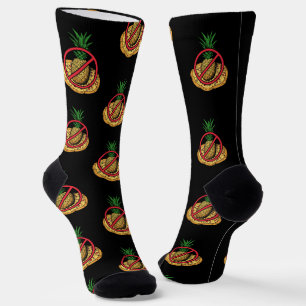 Chaussette Cute Pizza Pas d'ananas Fun Gag