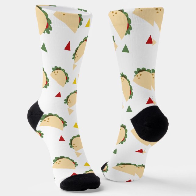Chaussette Cute Tacos pour mardi Motif (Angulaire)