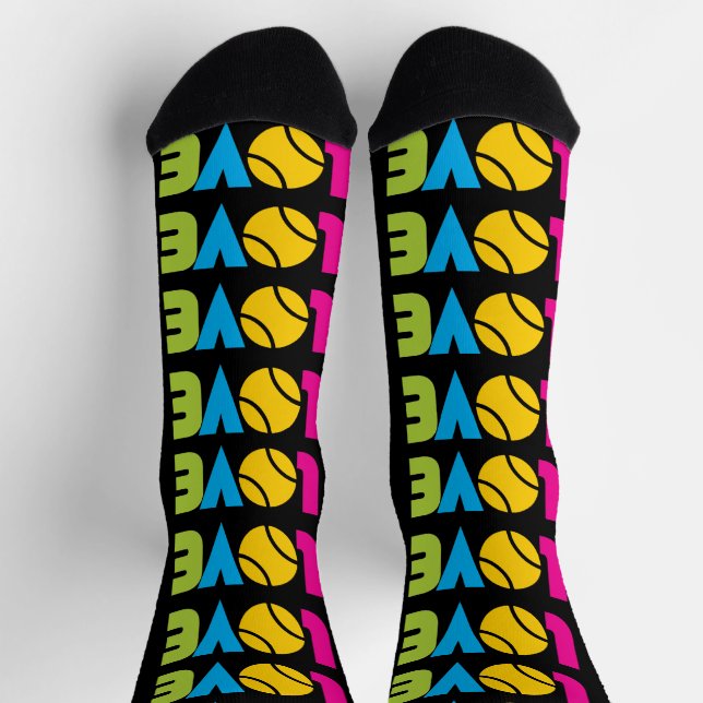 Chaussette Cute Tennis LOVE - (Haut)