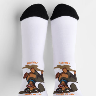 Chaussette Dachshund qui va causer un chahut