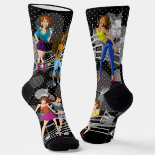 Chaussette Dance Music Girls