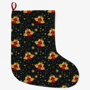 Chaussette de Noël - Anges et flocons de neige éto