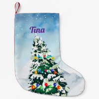 Chaussette de Noël au nom personnalisé