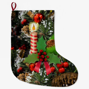 Chaussette de Noël, Bougie de Noël