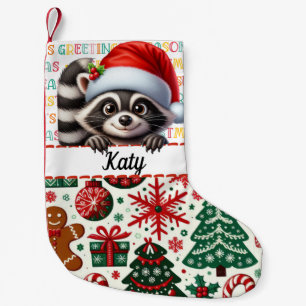 Chaussette de Noël et décorations de fête de Santa