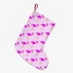 Chaussette de Noël Flamant Rose