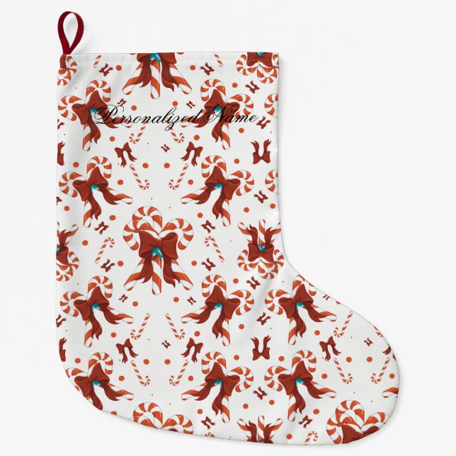 Chaussette de Noël Peppermint Charm (Devant)