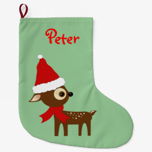 Chaussette de Noël personnalisée au nom de joli re