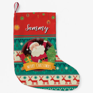 Chaussette de Noël personnalisée avec le Père Noël