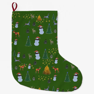 Chaussette de Noël personnalisée joyeuse