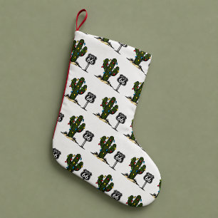 Chaussette de Noël sur le thème de la route 66 et